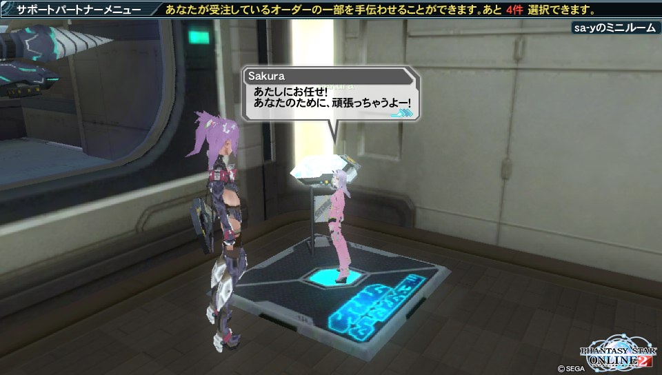 Pso2 サポートパートナー成長中 ゲームやったら書くブログ